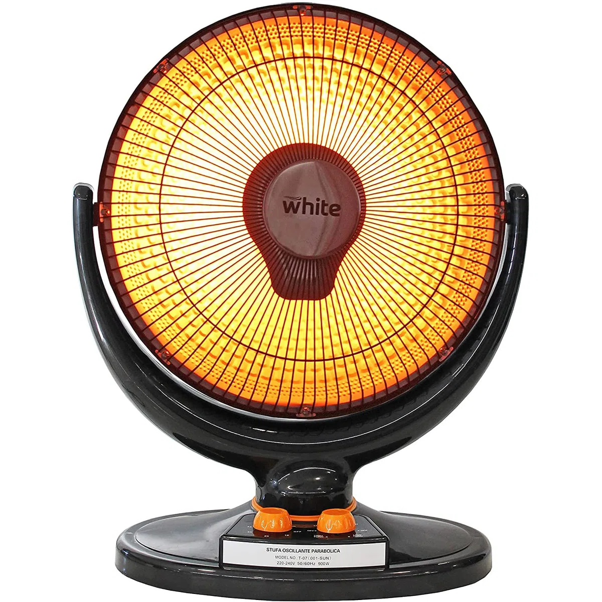 White - estufa de carbono con poste extensible de alta eficiencia energética y estructura de parábola de alto calor con filamento de carbono y base sólida (Au sol)