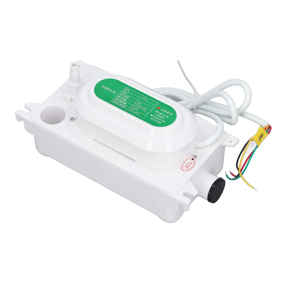 Bomba de Condensado Automática, 100L/H, 22dB Sensor de Nivel de Agua con Tanque 500ml para Aire Acondicionado y Deshumidificador