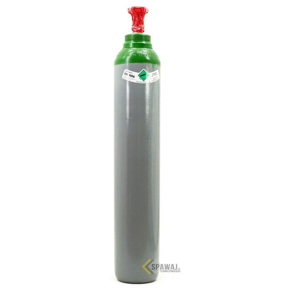Cilindro de gas con reductor, gas de soldadura puro 4,8 argón (100 %), 10 litros TIG/WIG MIG