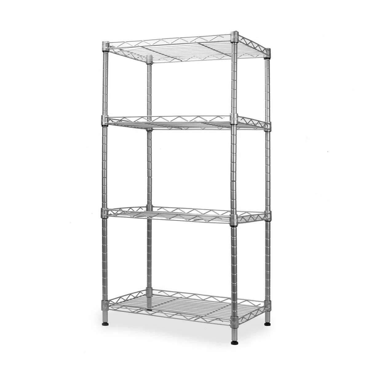 Estantería de 4 niveles | Rack de cocina, baño y garaje | Organizador de estante de pie | Estantes de almacenamiento de metal | Bastidor de organización | M&W