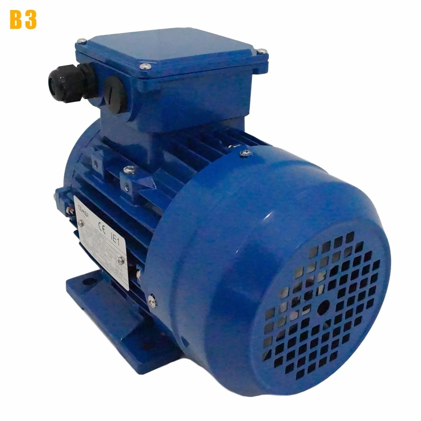 Motor eléctrico Trifásico 230/400 V 1 Cv Cemer Ms 0,75 Kw 3000 RPM Asíncrono Brida B3 Protection Ip 55