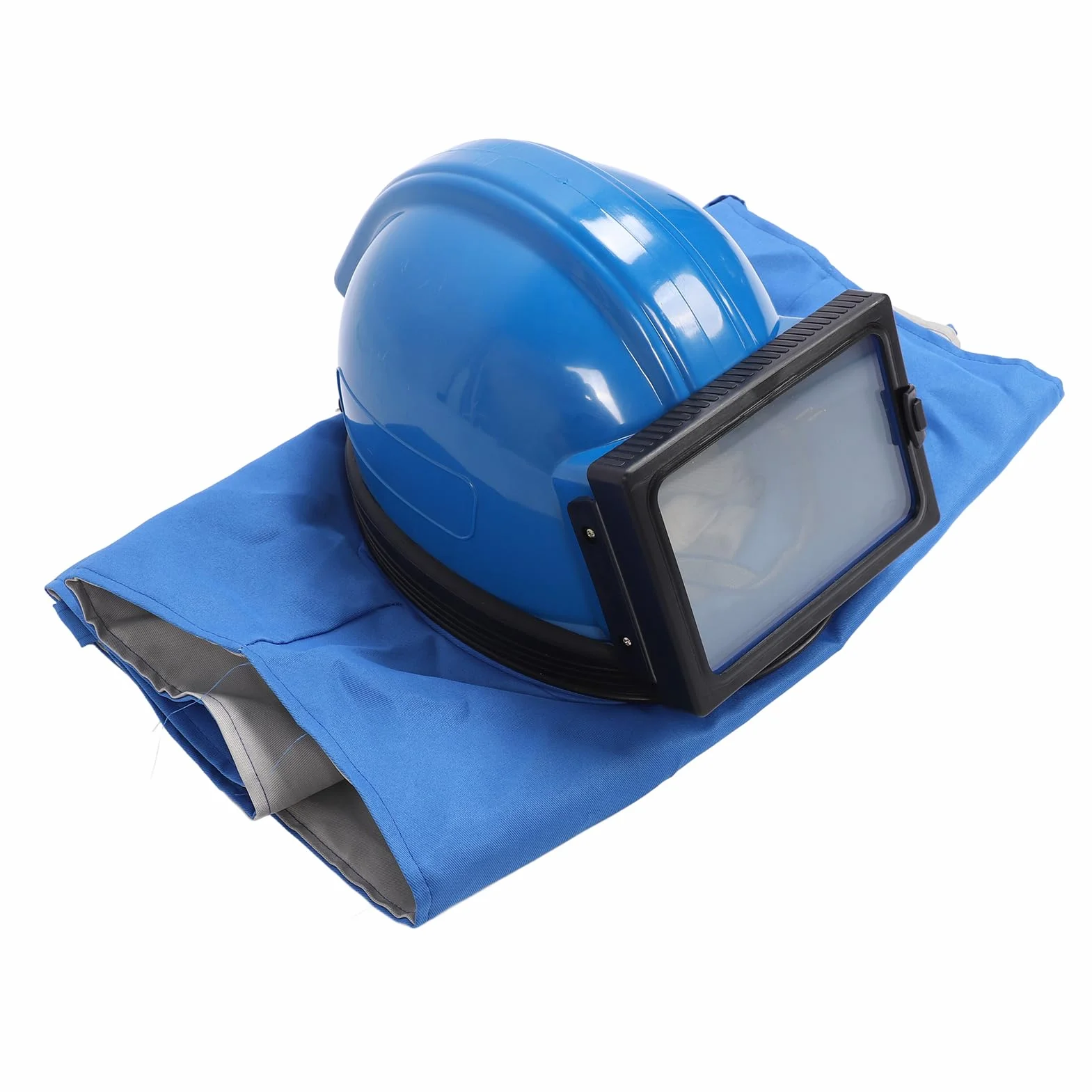 Capucha de Chorro de, Casco de Chorro de Resistente a los Impactos con Traje sin Mangas, Canales de Flujo de Aire Ajustables, Seguridad para Pintar, Cortar, Limpiar