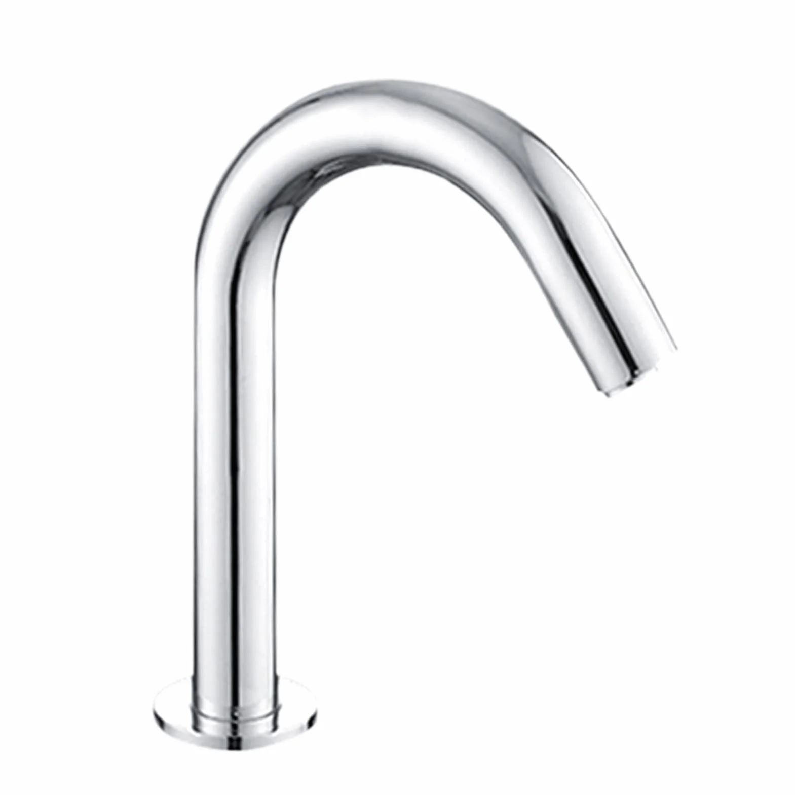 Grifo para Lavabo de Baño sin Contacto, Grifo de Agua con Sensor de Inducción Automático de Rosca G1/2 Pulgadas, Grifo Frío único Inteligente por (Modelo con batería baja)