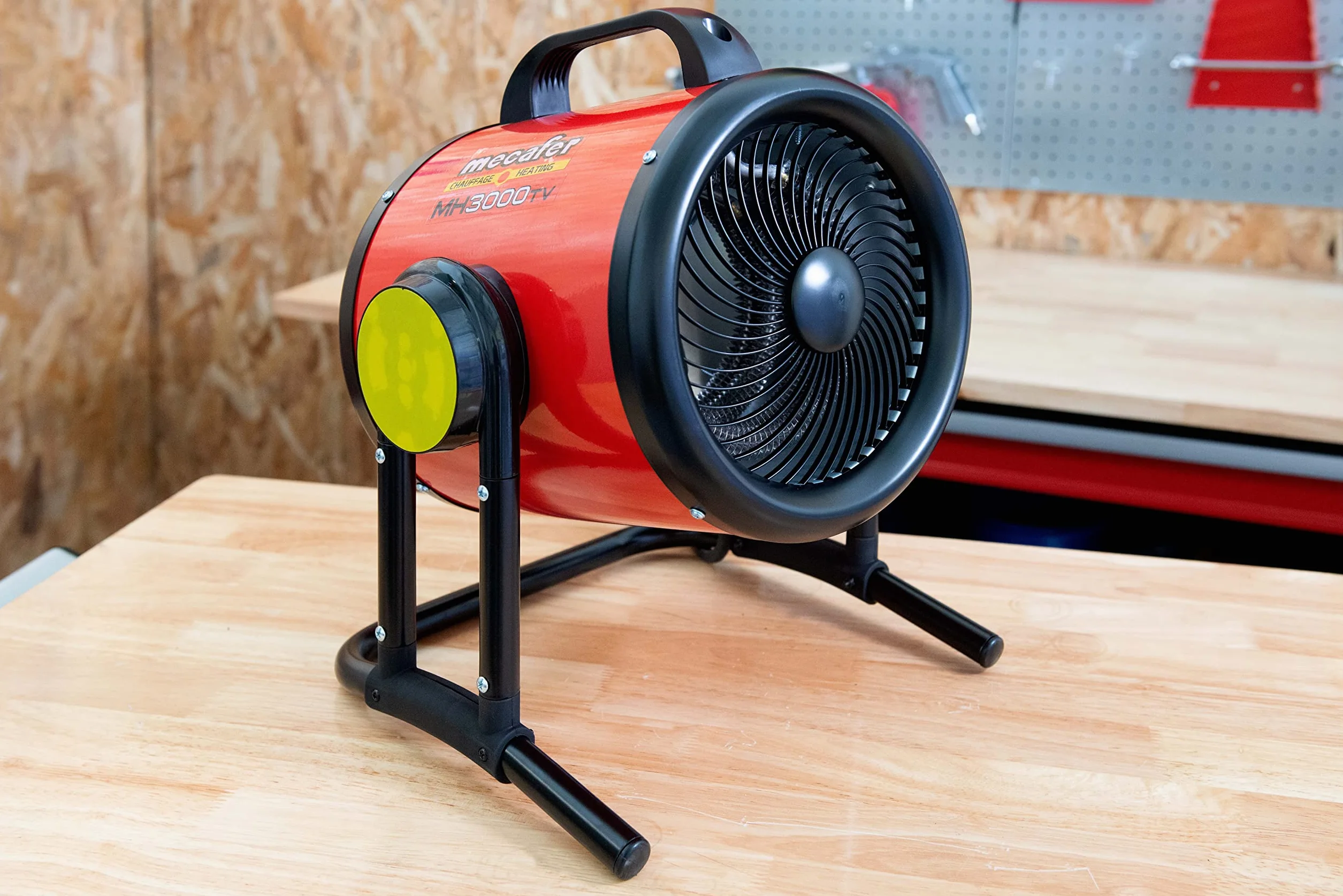 Mecafer Turbo mh3000vt - Calefactor, de aire, para taller (3000 W, máximo 40 m²)