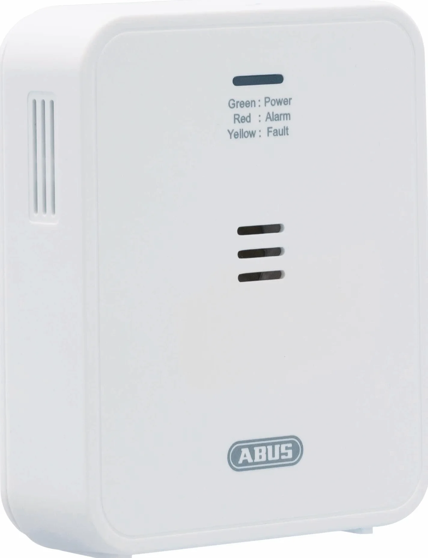 ABUS Detector de monóxido de carbono COWM370 - detector de CO para viviendas con sensor de 7 años de duración, potente alarma de 85 dB; botón de prueba y 3 años de duración de las pilas - blanco