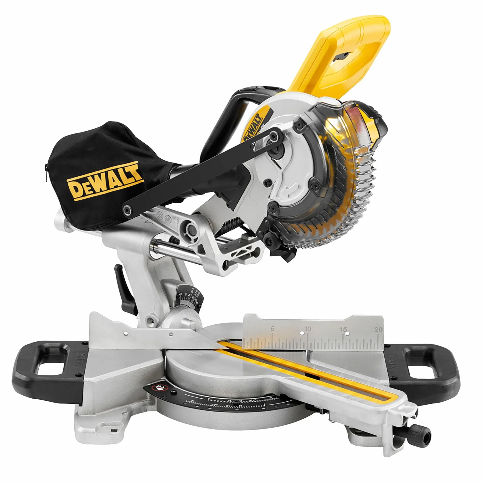 DEWALT DCS365N-XJ - Ingletadora telescópica XR 18V diámetro de 184 mm Luz XPS sin cargador/batería