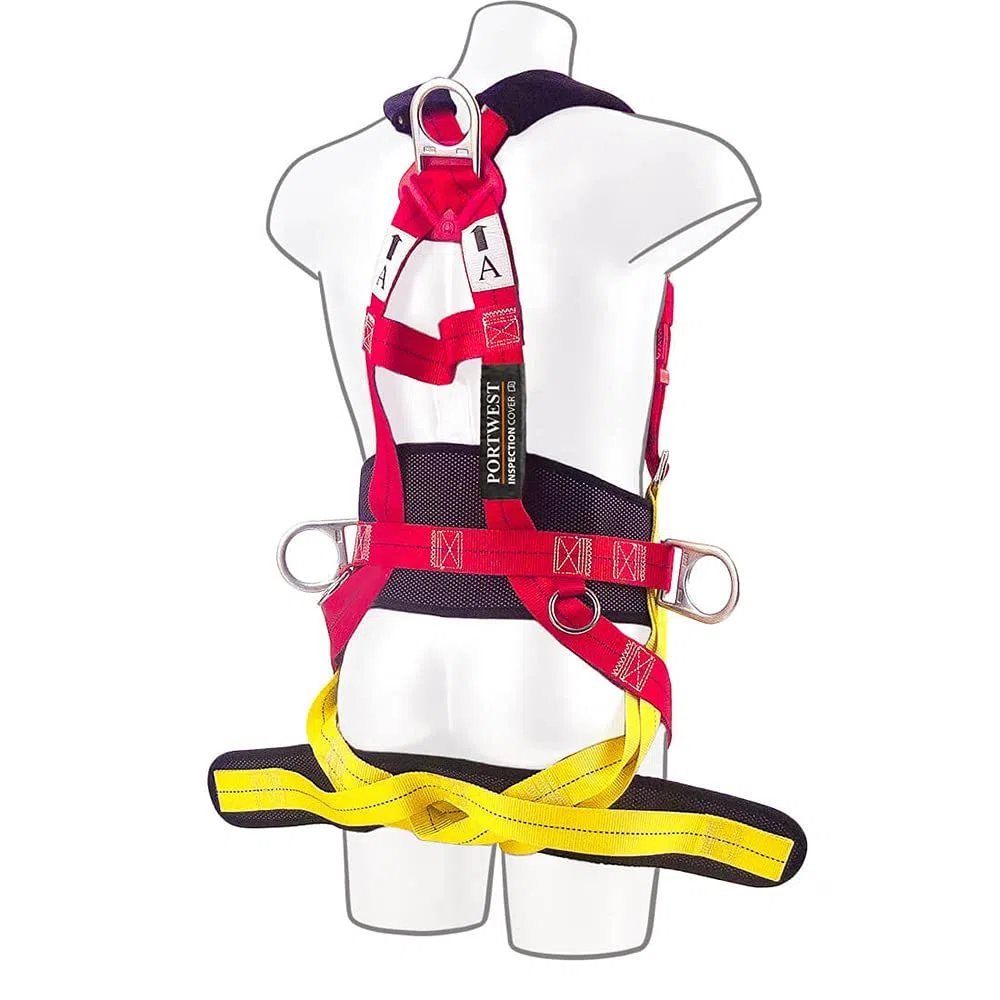 Portwest Arnés Portwest Confort Plus De 3 Puntos, Color: Rojo, FP18RER