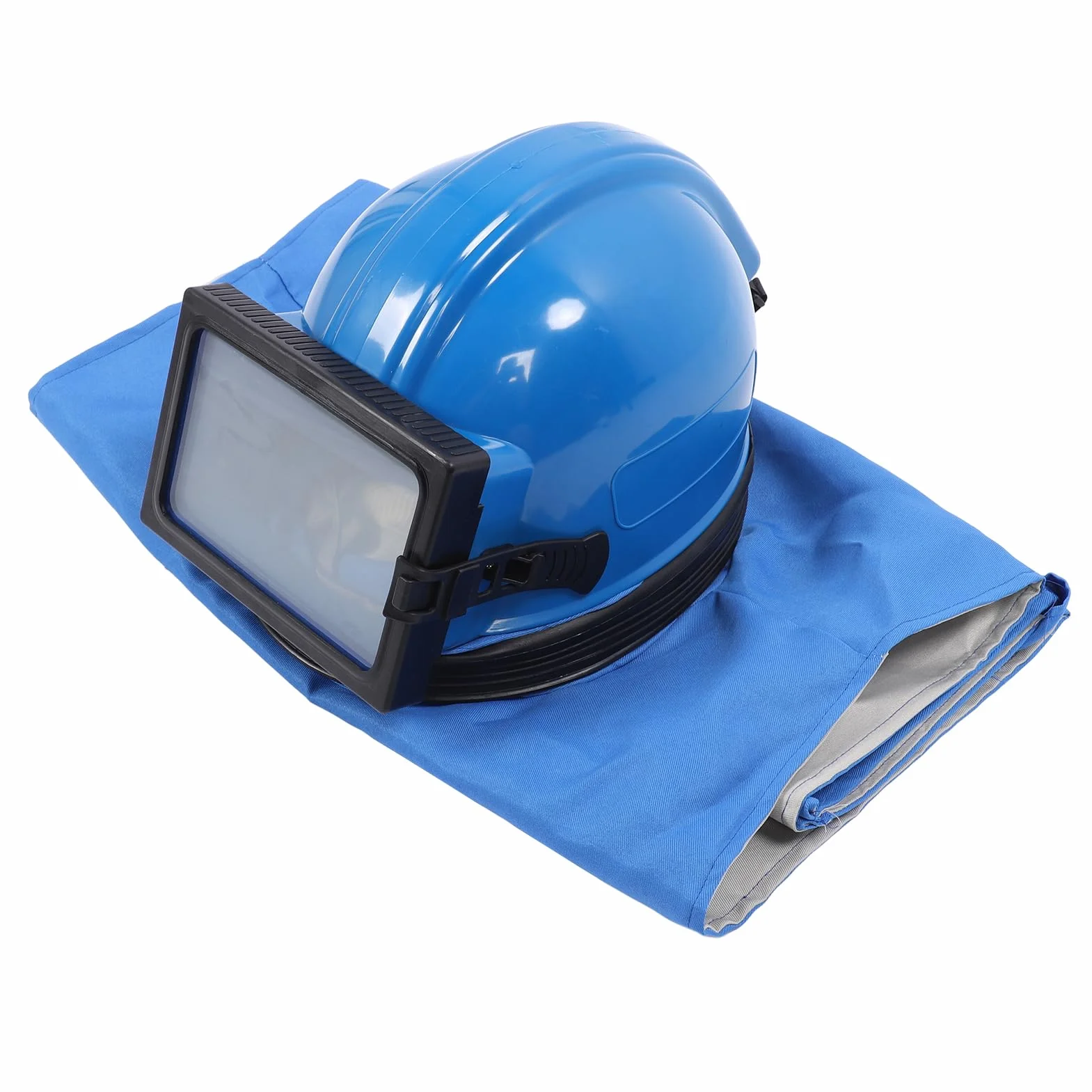 Capucha de Chorro de, Casco de Chorro de Resistente a los Impactos con Traje sin Mangas, Canales de Flujo de Aire Ajustables, Seguridad para Pintar, Cortar, Limpiar