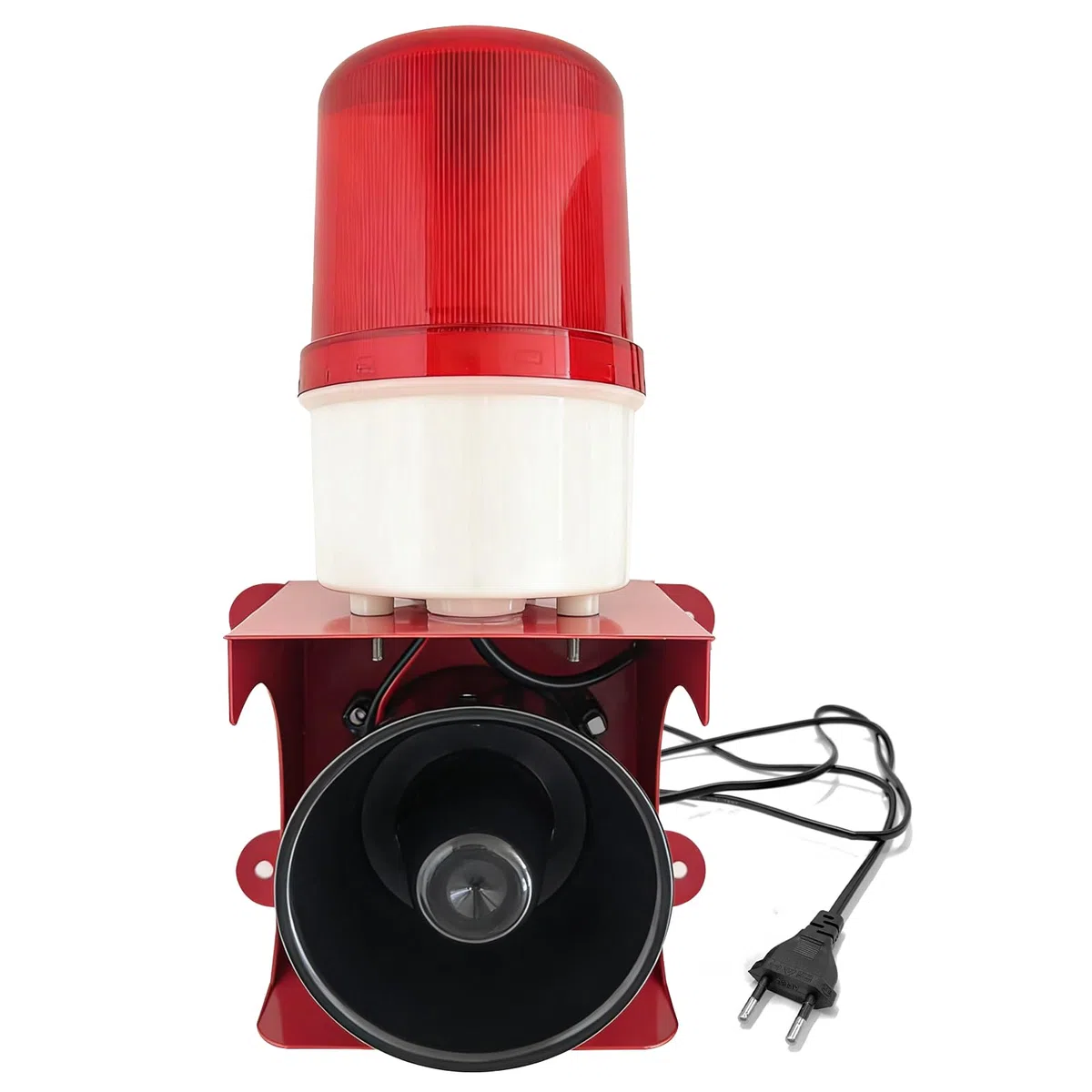 Sirena Alarma Industrial 120 dB Luz Estroboscópica IP65 Lámpara LED 220 V