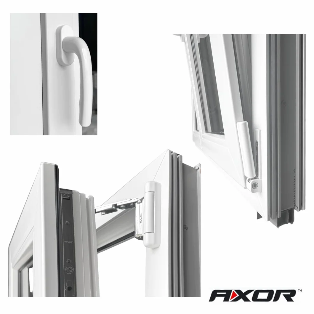 Ventana PVC Reforzada 600x700 Blanca | Oscilobatiente Derecha | Cristal Climalit Mate | Perfil Aluplast | Entrega 24/48h