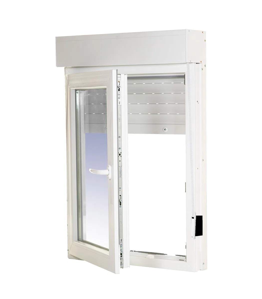 Ventanastock PVC 800x1155 Practicable Oscilobatiente Izquierda con Persiana 1 hoja