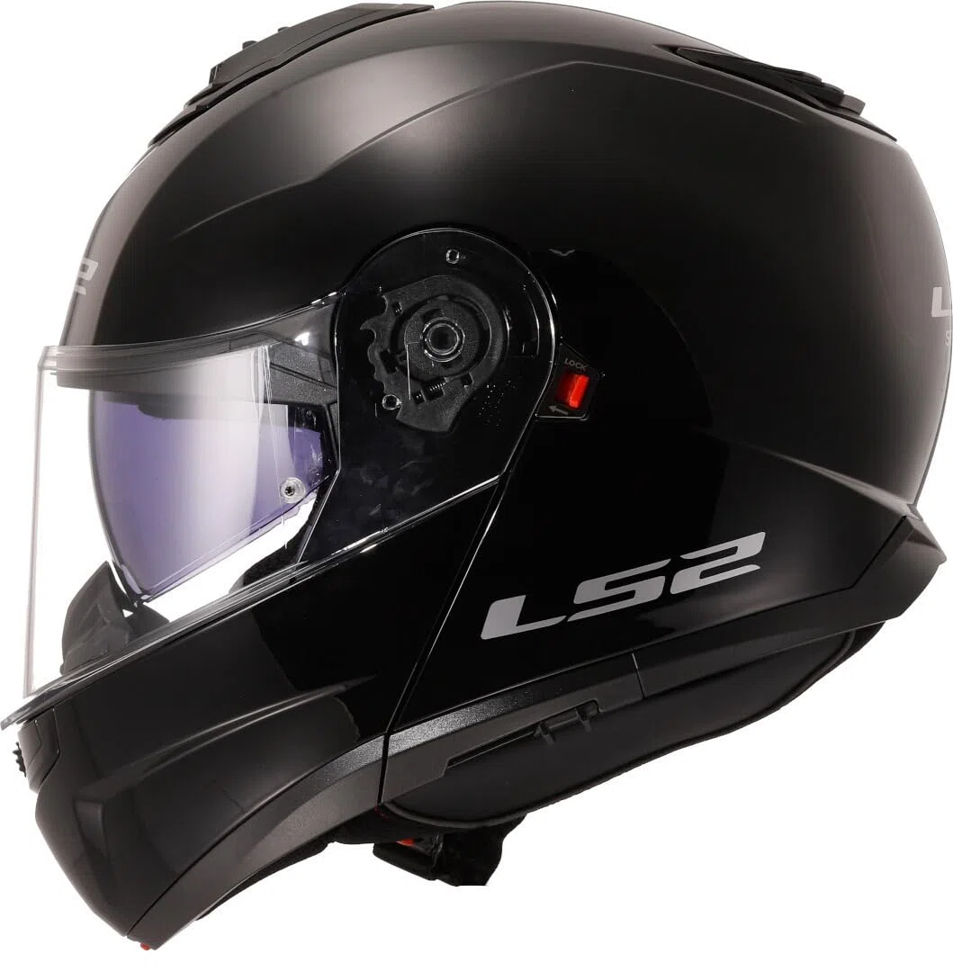 LS2, Casco Moto Modular STROBE II Gloss Black, L