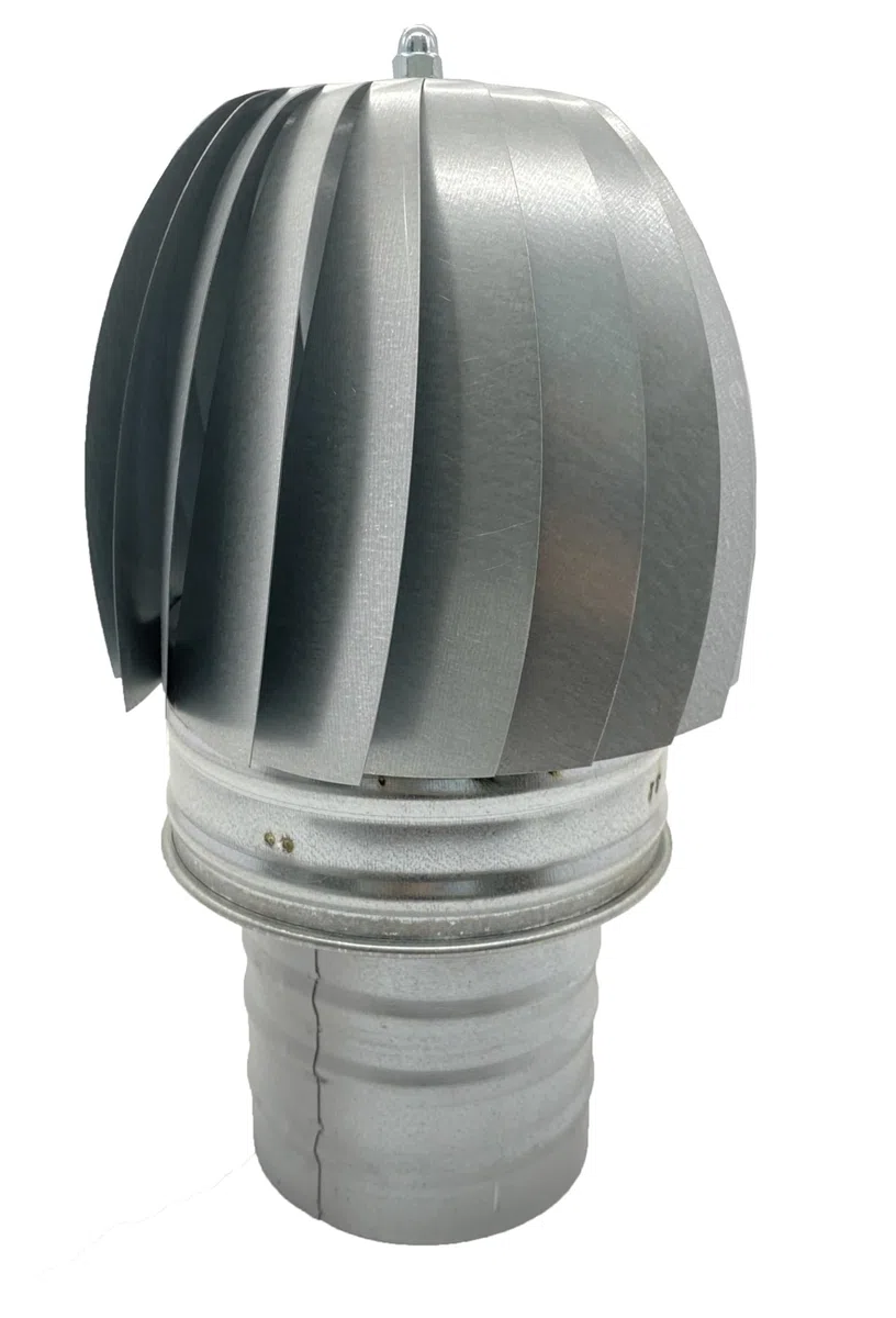 SOMBRERO EXTRACTOR 150MM DE HUMO EN ACERO GALVANIZADO GORRO GIRATORIO PARA SALIDA DE HUMO DE CHIMENEAS ESTUFAS DE DIAMETRO: (150)