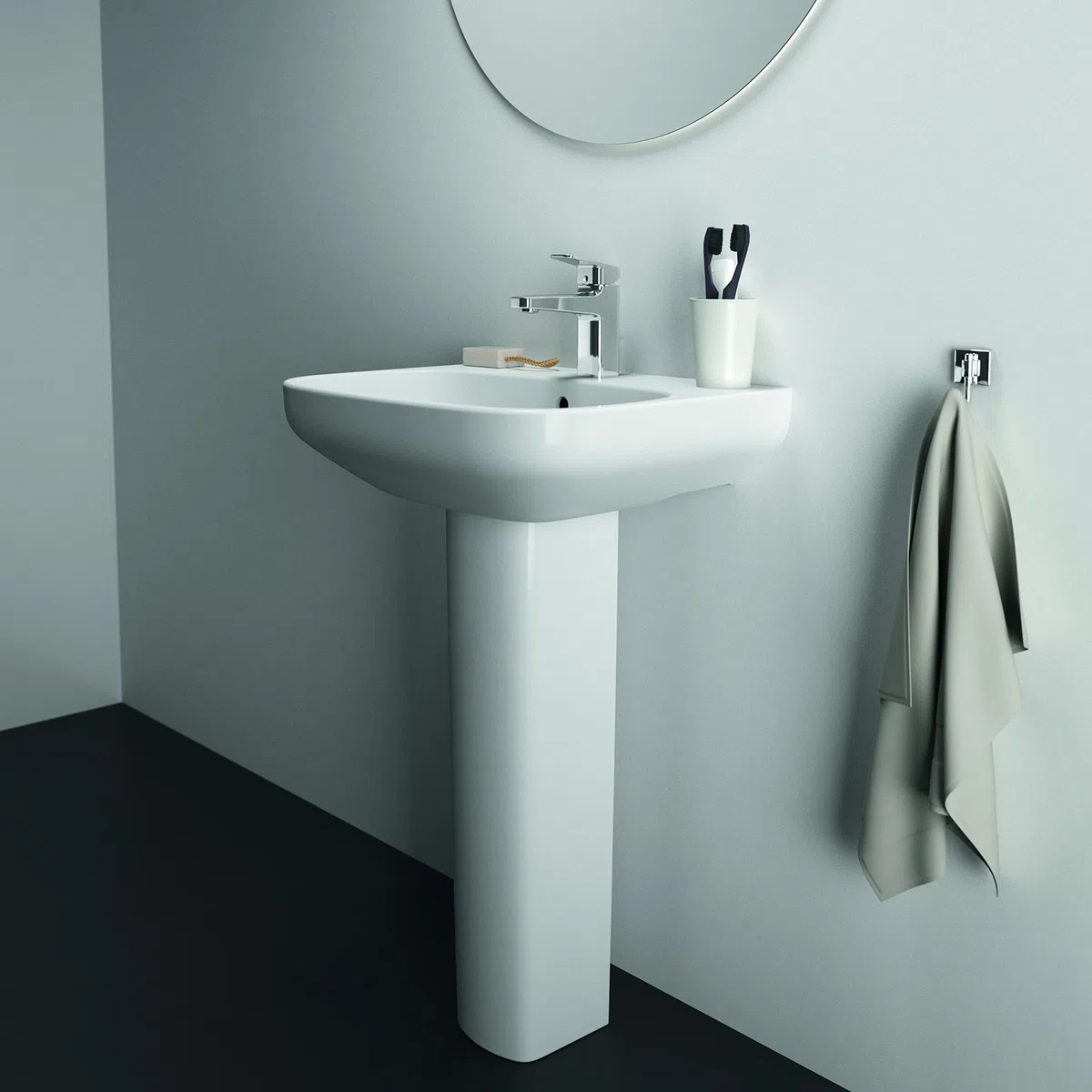 Ideal Standard - I.Life A, Columna para instalaciones con lavabos, blanco