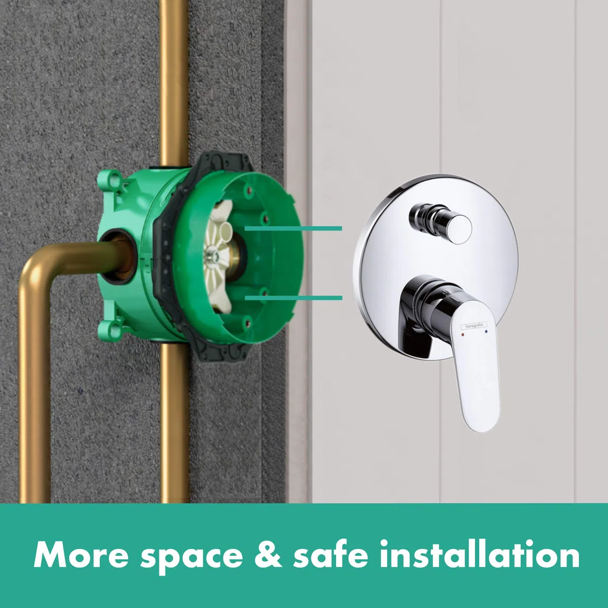 Hansgrohe 31945000 Focus grifo de bañera empotrado, cromo