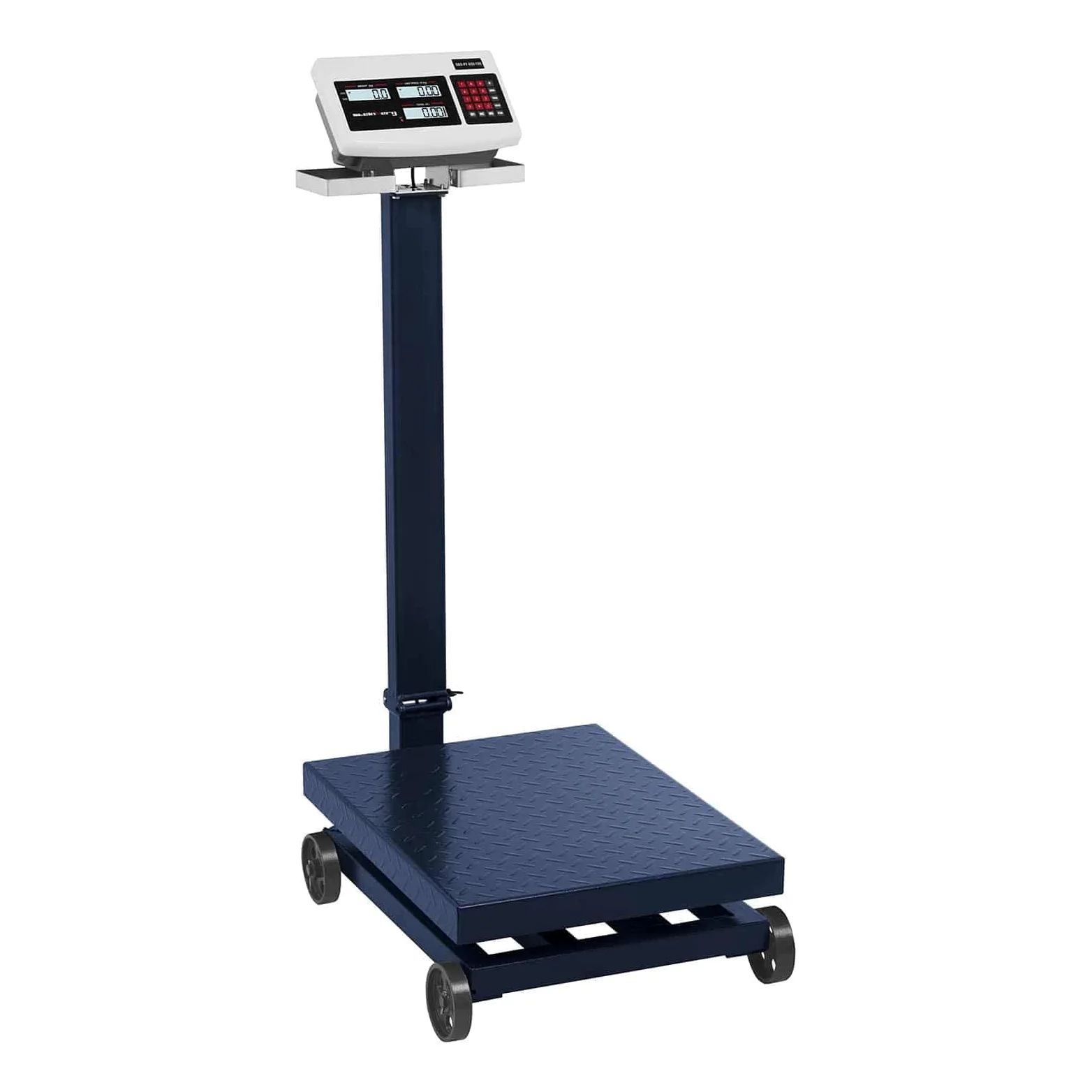 Steinberg Systems Báscula De Plataforma Balanza Digital SBS-PF-600/100 (Pantalla LCD, Con Ruedas, Carga Máxima 600 kg, Pasos De 100 g)