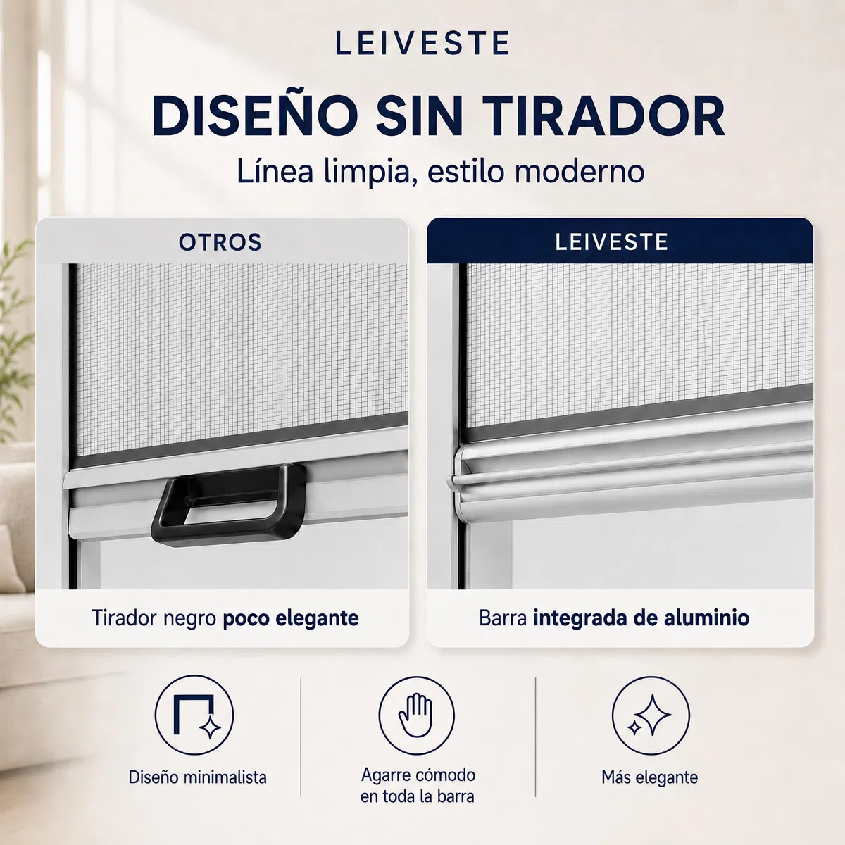 LEIVESTE - Mosquitera enrollable reducible para ventanas, montaje fácil y rápido, red de fibra de vidrio, estructura de aluminio, varios tamaños y colores, color marrón, 140 x 160 cm