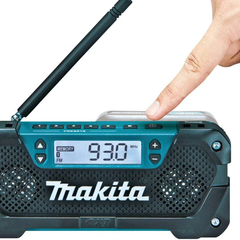 Makita RM02 Radio compacta inalámbrica CXT de Iones de Litio de 12 V máximo, Solo Herramienta