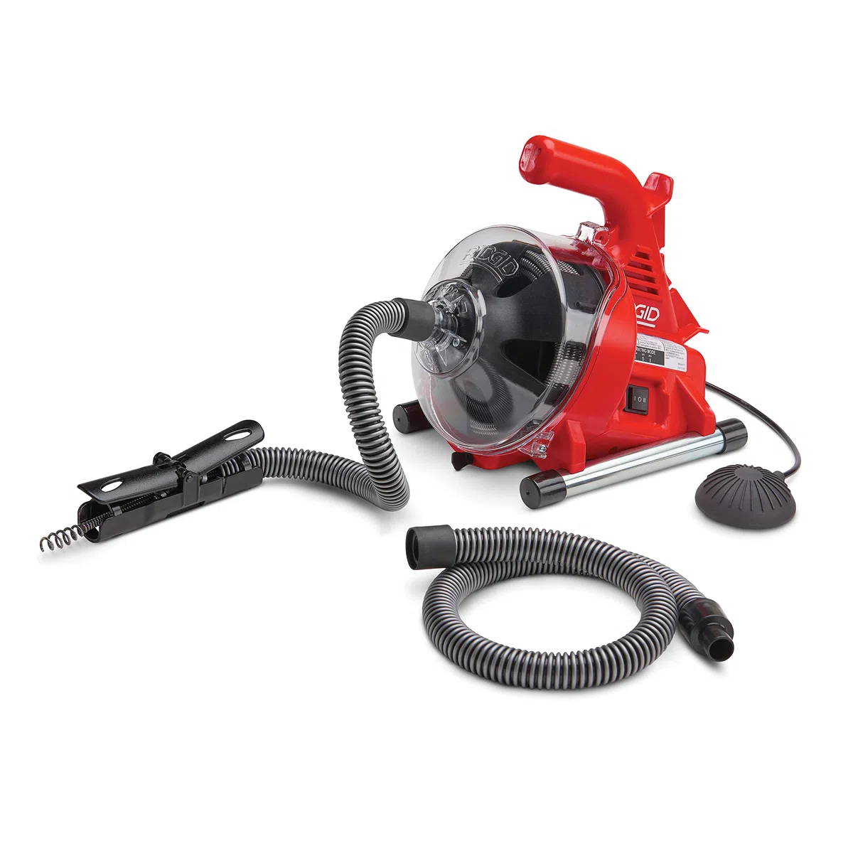 RIDGID PowerClear - Kit de máquina de limpieza de drenaje de 120 voltios para bañeras, duchas y fregaderos