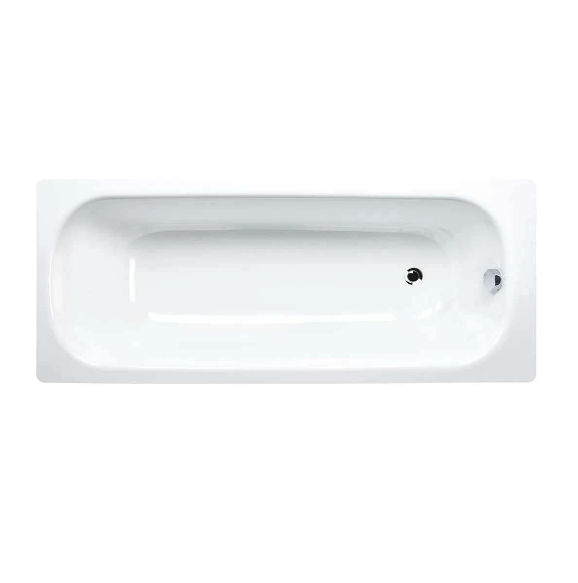 JACOB DELAFON Bañera de acero 150x70 cm rectangular PREVIRA Antideslizante Desagüe incluido Color Blanco Máxima higiene Fácil limpieza y mantenimiento E5P51G-00