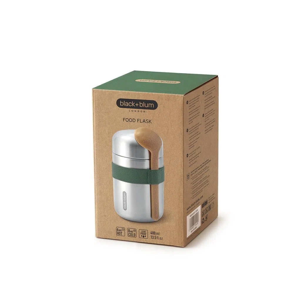 Black Blum - Petaca para alimentos, color azul océano, 400 ml