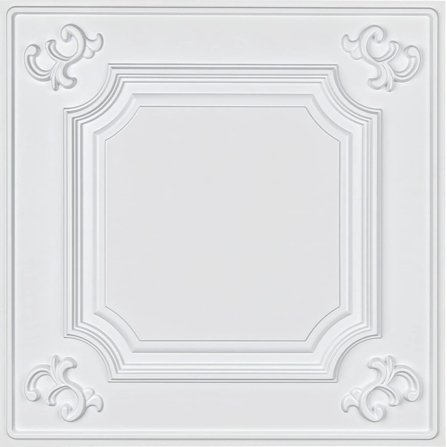 Art3d Paneles PVC para Pared y Techos, 61x61cm Paneles Decorativos 3D de Pared y Techos, Paneles Techo PVC (12 Piezas)