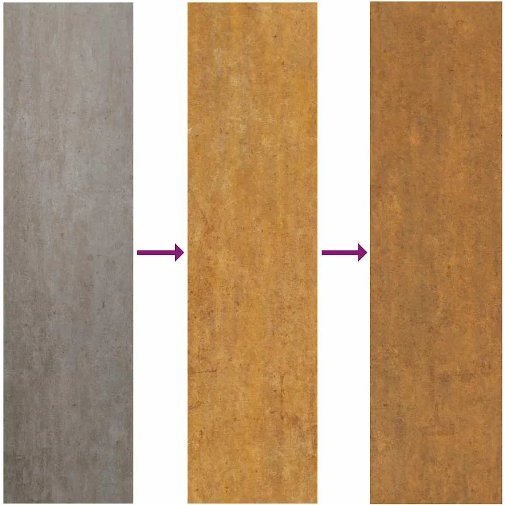 vidaXL Puerta de jardín Acero corten 85x75 cm, Puerta de Metal, Puerta de jardín Delantera, Puerta de jardín con Cerradura, Puerta de Acero