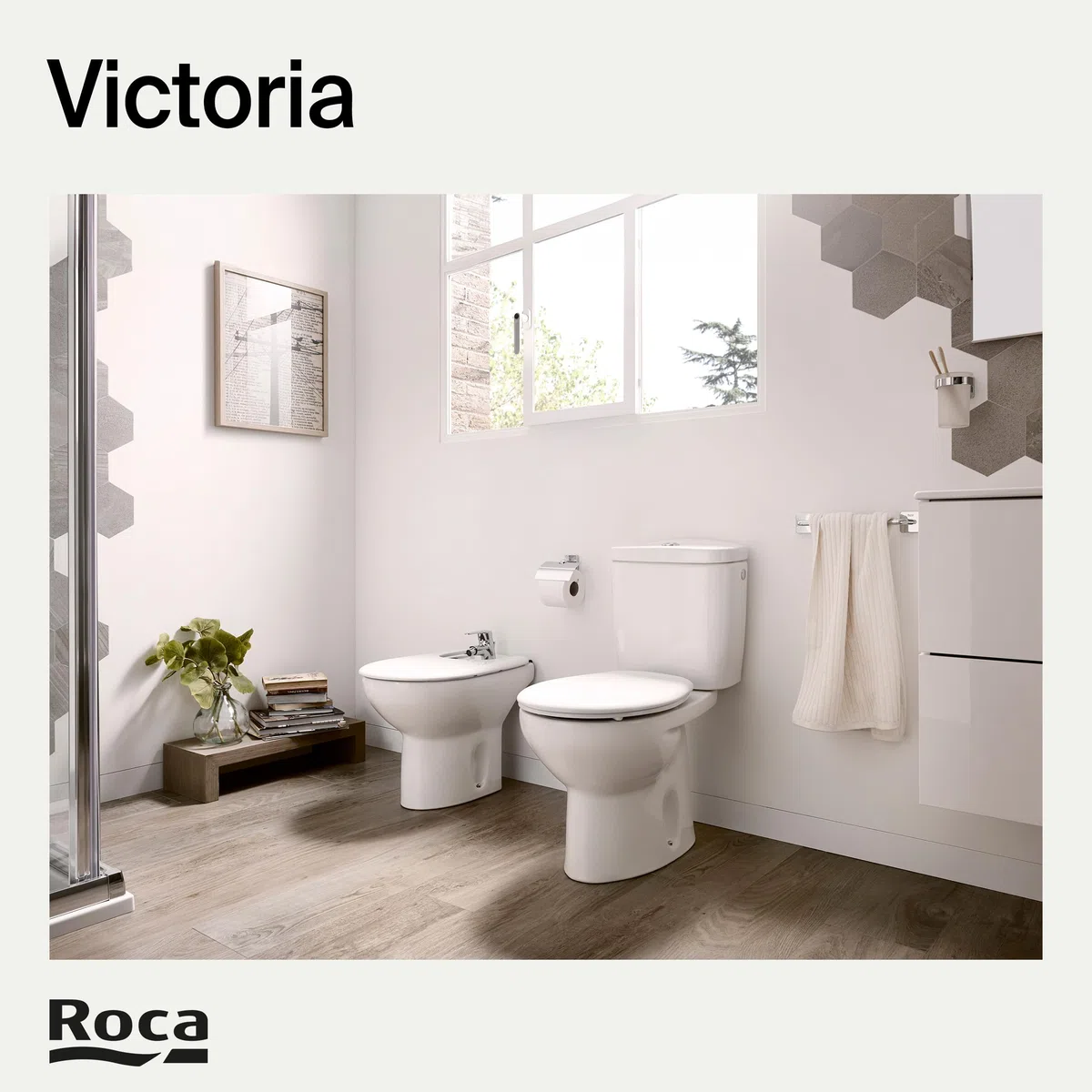 Roca Victoria - Tapa y asiento de Supralit para inodoro con caída amortiguada, tapadera de WC original con ajuste perfecto, recambio de tapa de váter resistente, blanco, A801B6200B