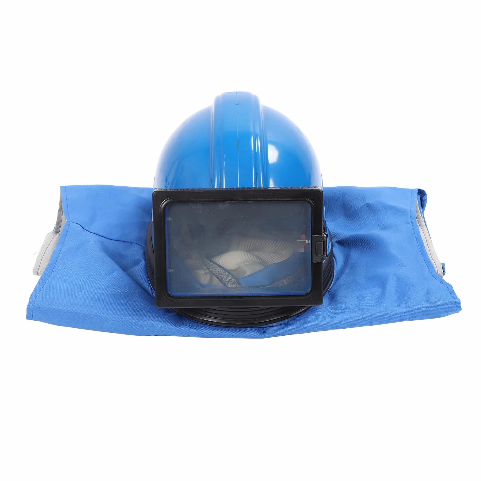 Capucha de Chorro de, Casco de Chorro de Resistente a los Impactos con Traje sin Mangas, Canales de Flujo de Aire Ajustables, Seguridad para Pintar, Cortar, Limpiar