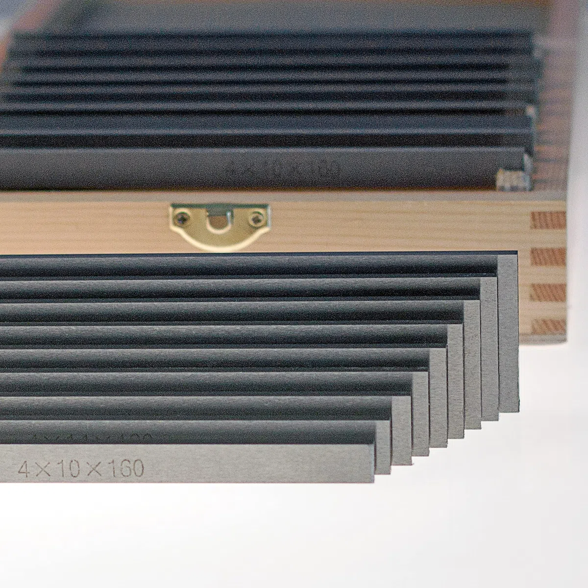 Juego de almohadillas paralelas de precisión (28 unidades), longitud 150 mm, ancho 10 mm, DIN8168, base de fresado