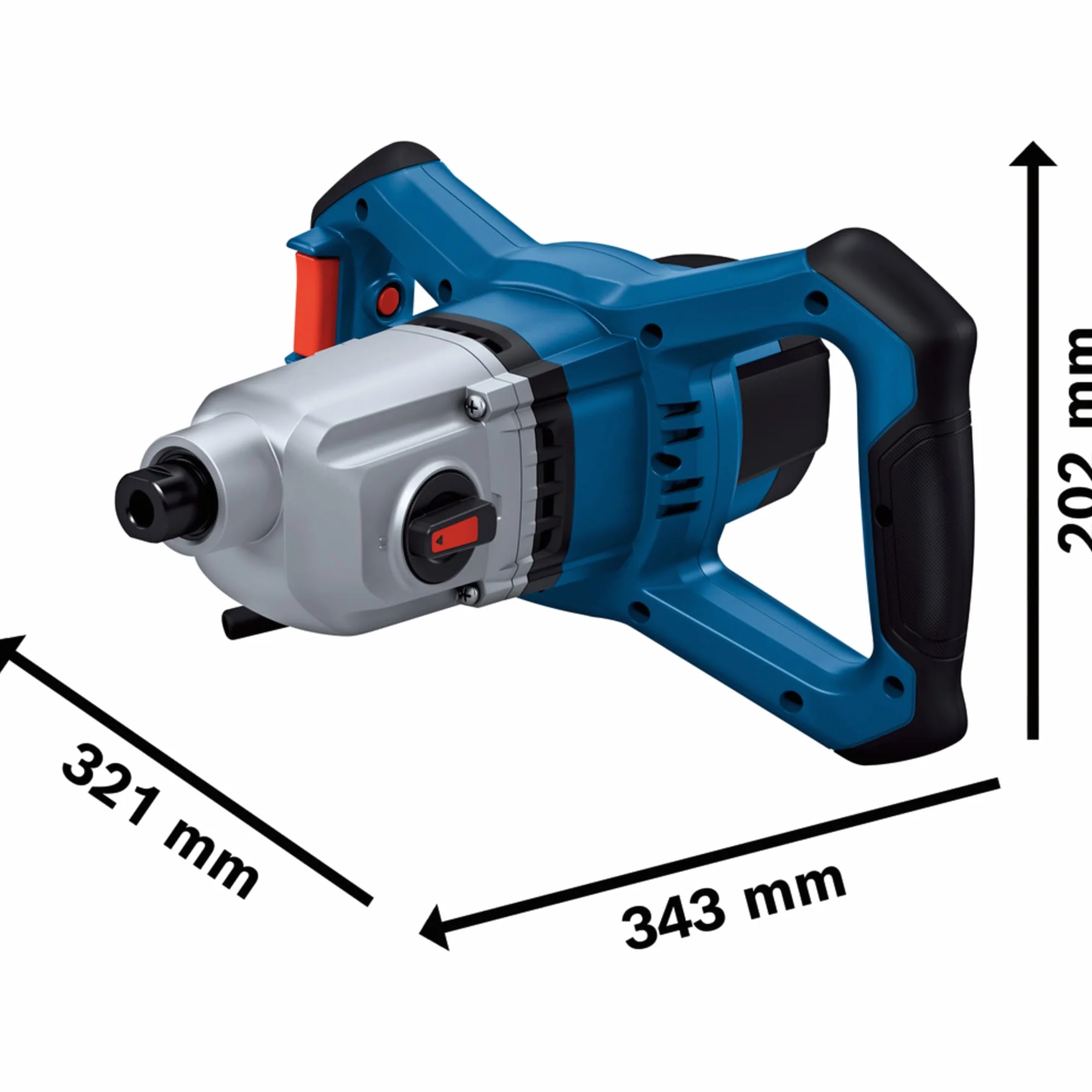 Bosch Professional Mezcladora GRW 140 (potencia de 1400 W, dos posiciones de velocidad, con función electrónica de arranque suave)