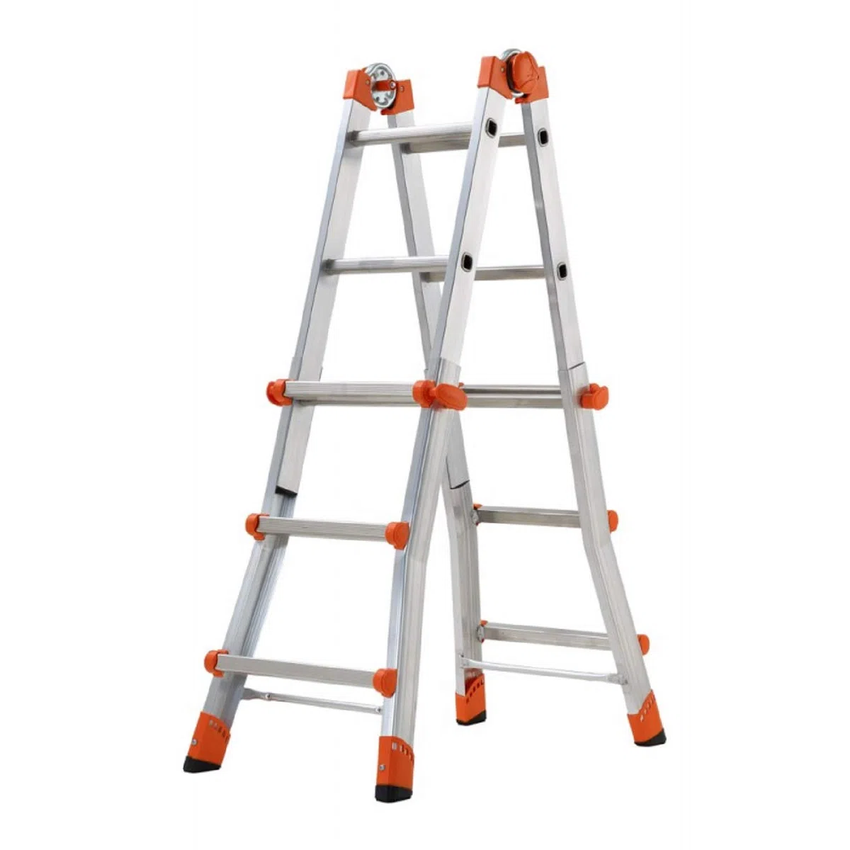 GIERRE AL010 - Escalera telescópica multifunción de aluminio PEPPina EN131 (3+3 peldaños)