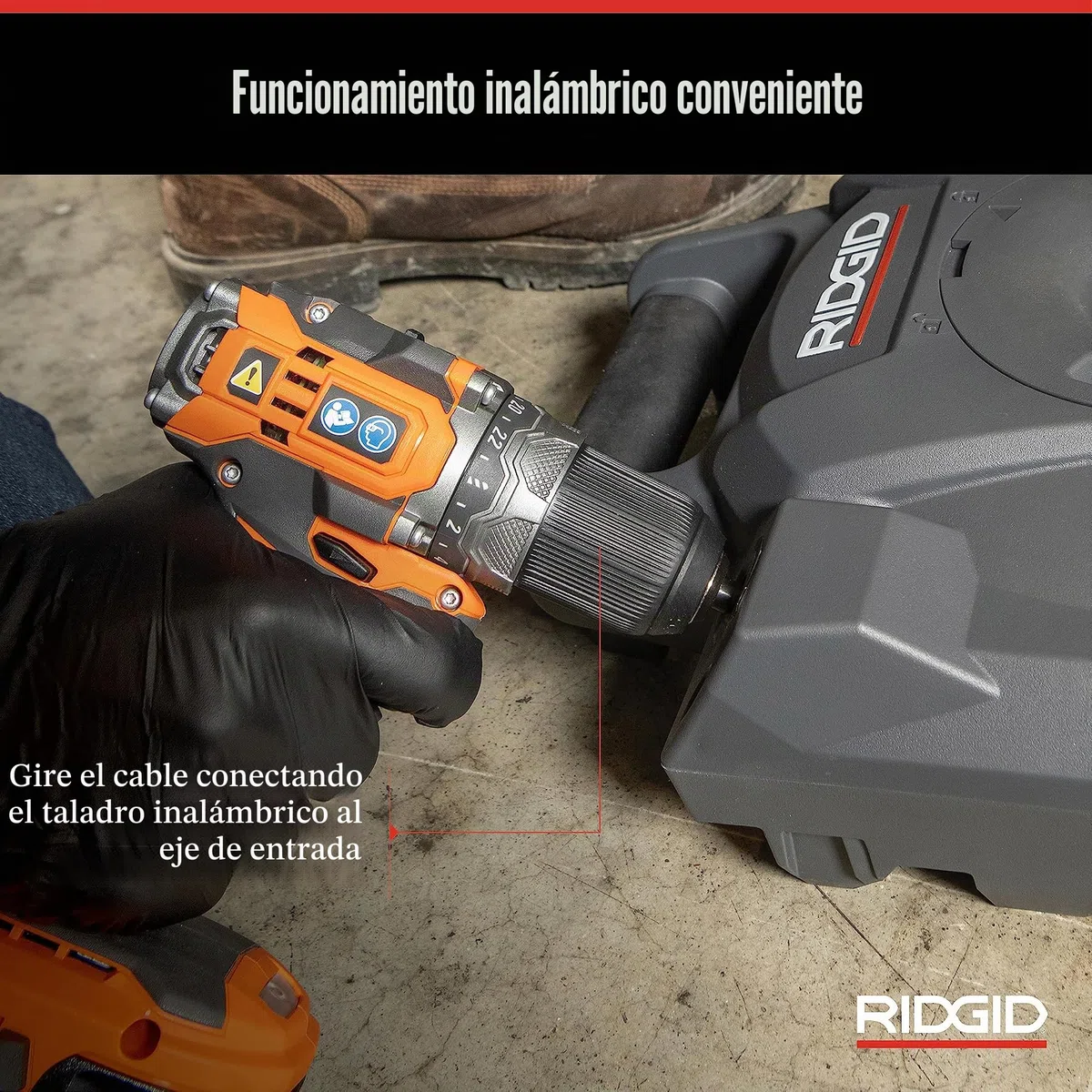 FlexShaft Limpiador de desagües de pared a pared, 1/4 pulgadas. x 30 pies. Limpia 1-1/4 pulgadas. a 2 pulgadas. Tubos a capacidad de flujo completo