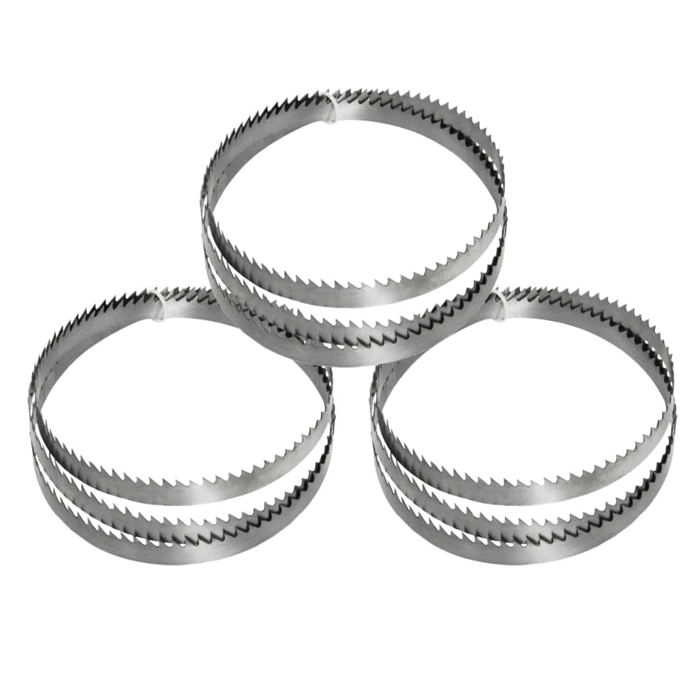 Juego de 3 Hojas de Sierra de Cinta 2240 mm x 13 mm x 0,65 mm 6 ZpZ， SK5 Hoja de Cintas de Sierra Metálica