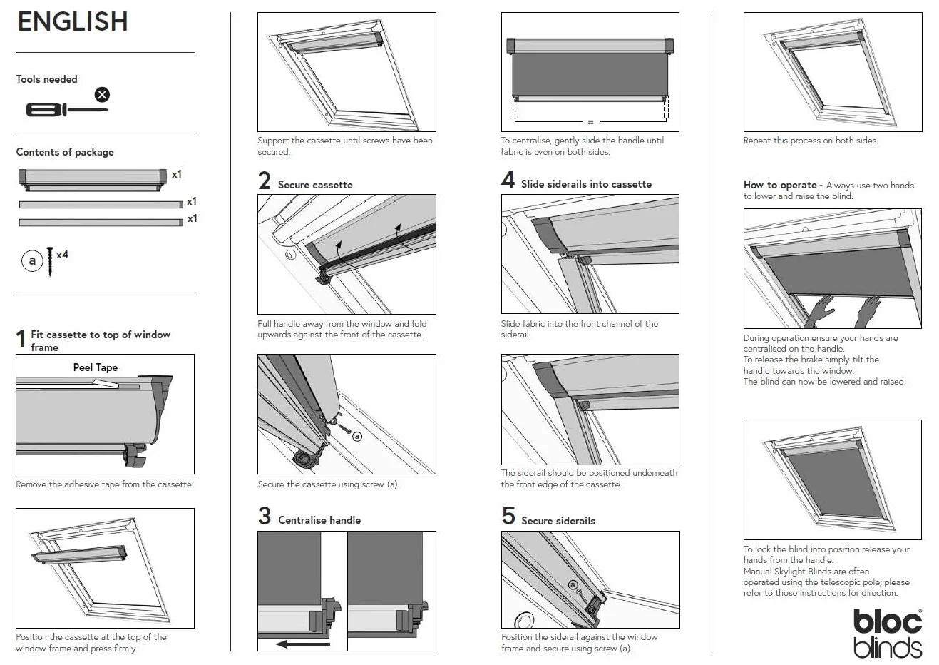 Bloc Skylight Blind Bloque Ciego de la claraboya 6 (78/118) para Fakro Ventanas de Techo para, Negro