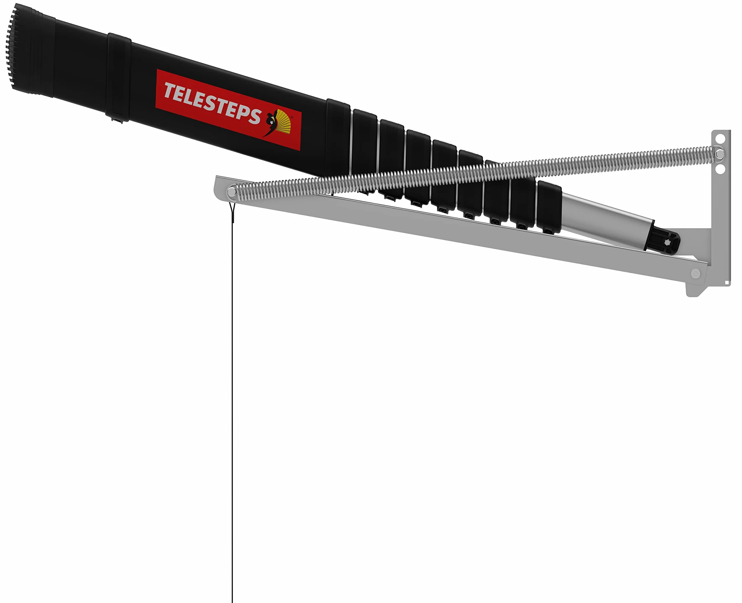 Escalera de ático 2,95 m de TELESTEPS I Made in Sweden I Loft Line I Escala de Calidad compacta con diseño Premium Patentado I Perfilado Antideslizante I en 14975 I 72527-541