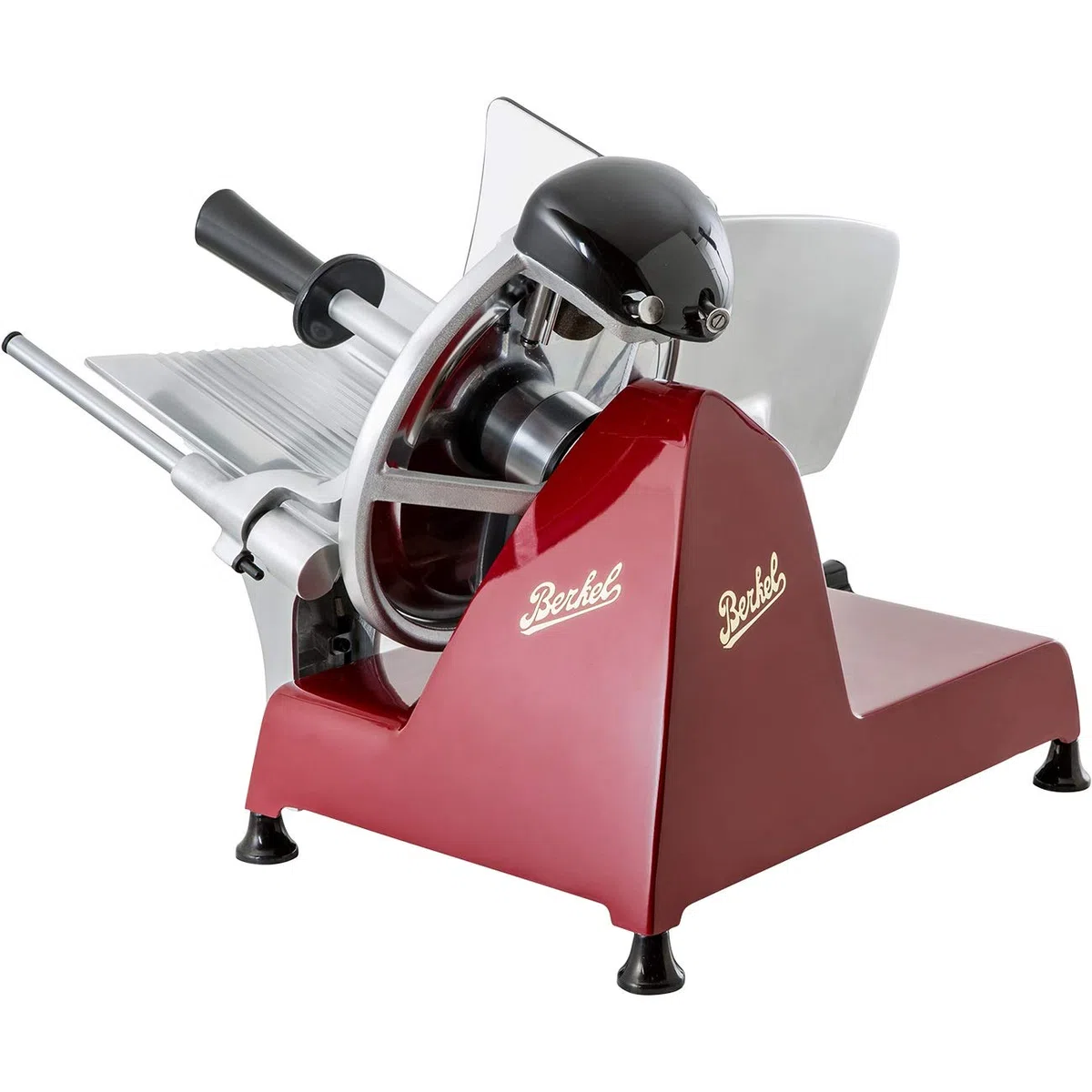 BERKEL - Cortadora Red Line 250 + Tajadera en ceniza y acero inoxidable (Negro)