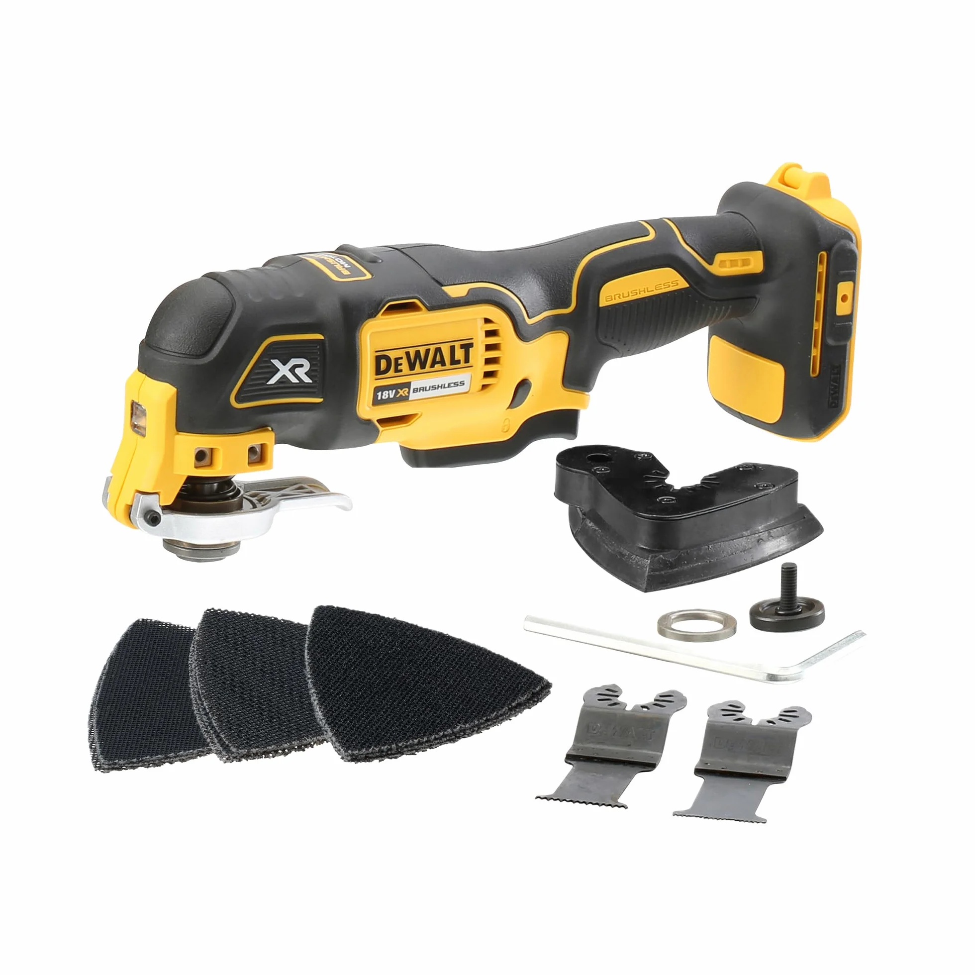 DEWALT Multiherramienta Oscilante Sin Escobillas 18V XR, Sin Batería ni Cargador, DCS355N-XJ