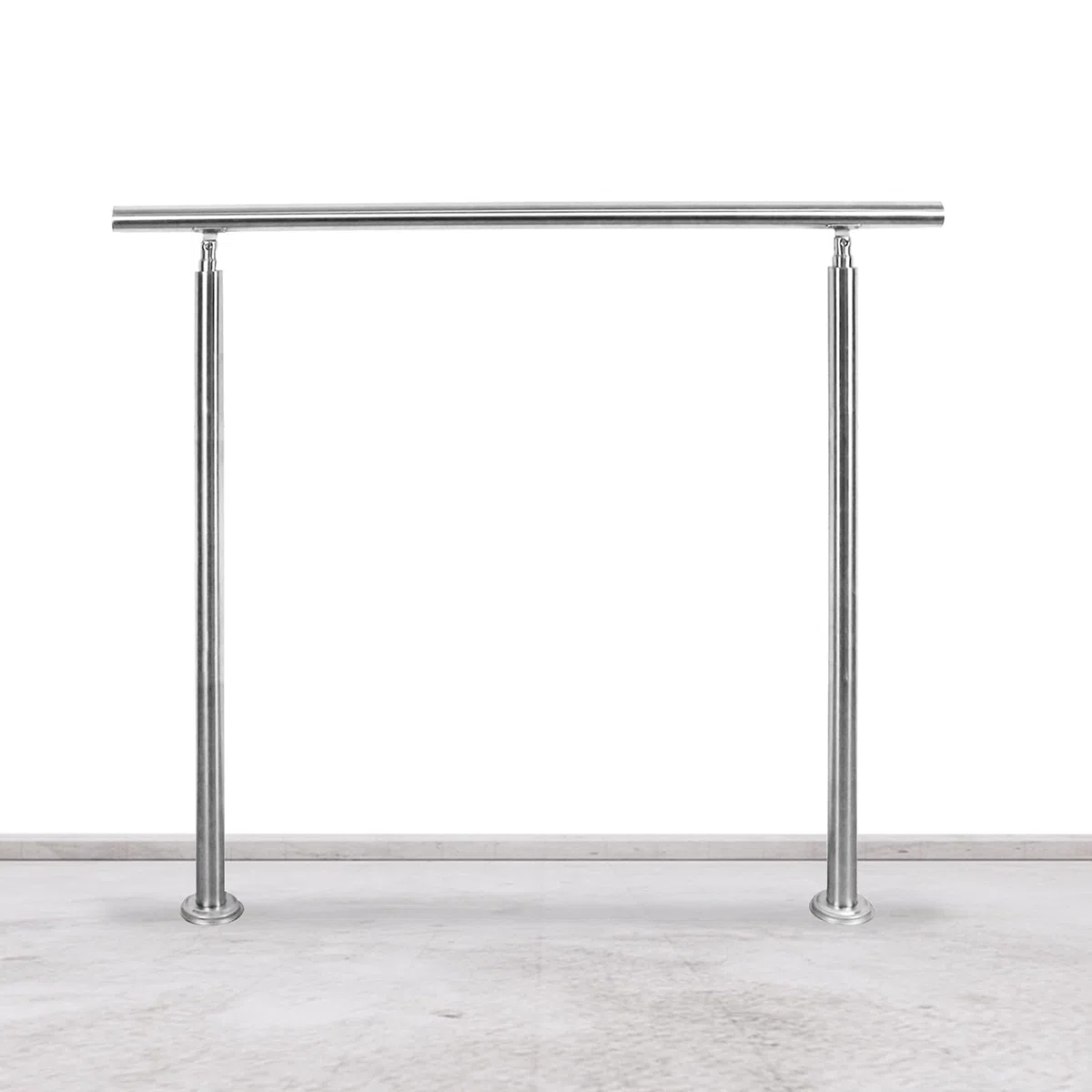 Barandilla de acero inoxidable, pasamanos para escaleras, sin travesaños, barandilla de entrada para balcón, escaleras, interior y exterior (180 cm)
