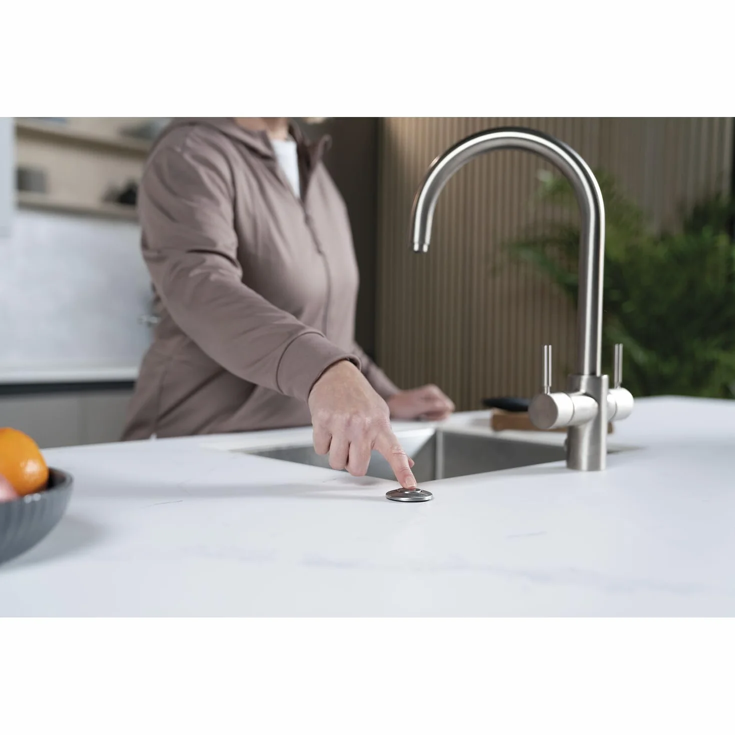 Insinkerator Premium 550 EC Triturador de residuos de cocina - Eliminador de residuos de cocina con motor de inducción de 0,5 CV e interruptor de aire