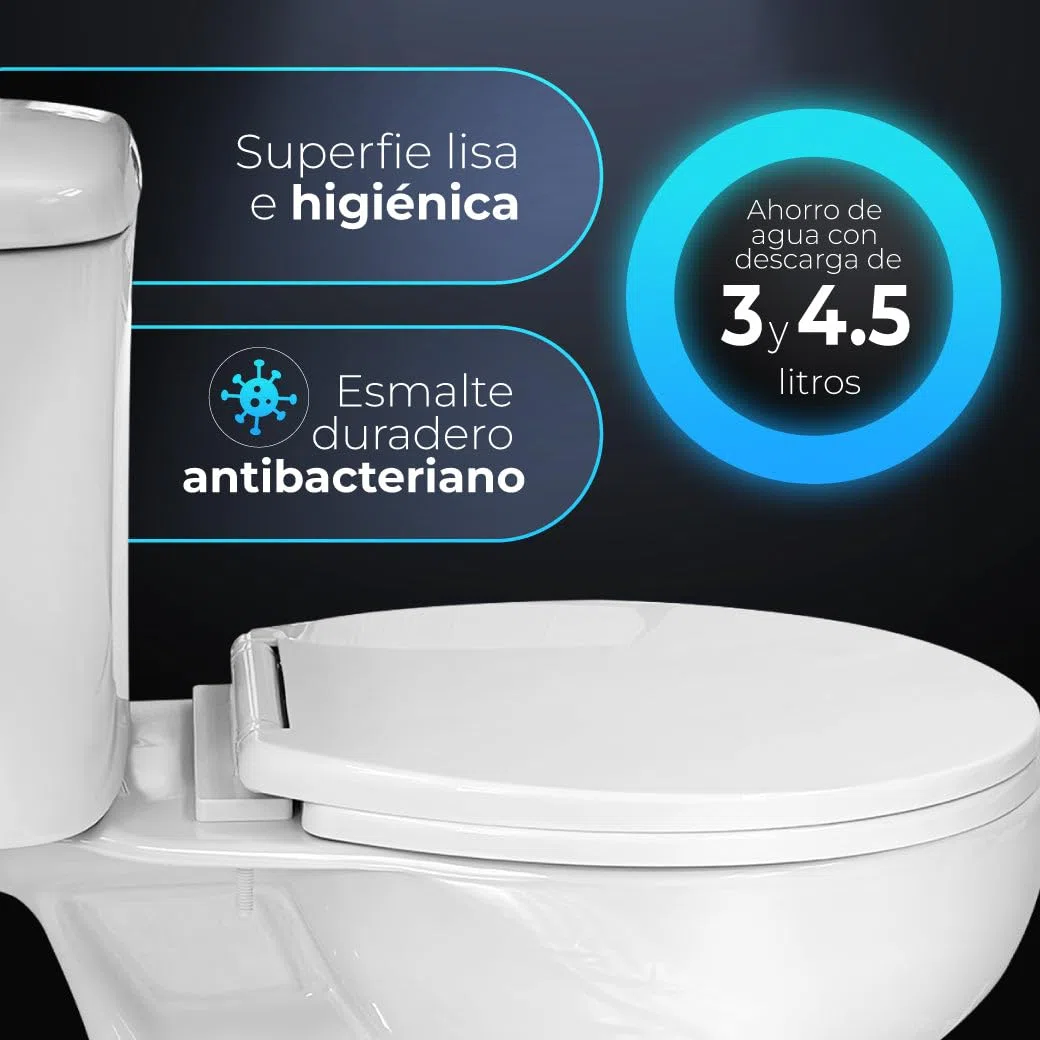 GADIR Inodoro Completo Salida Suelo Blanco