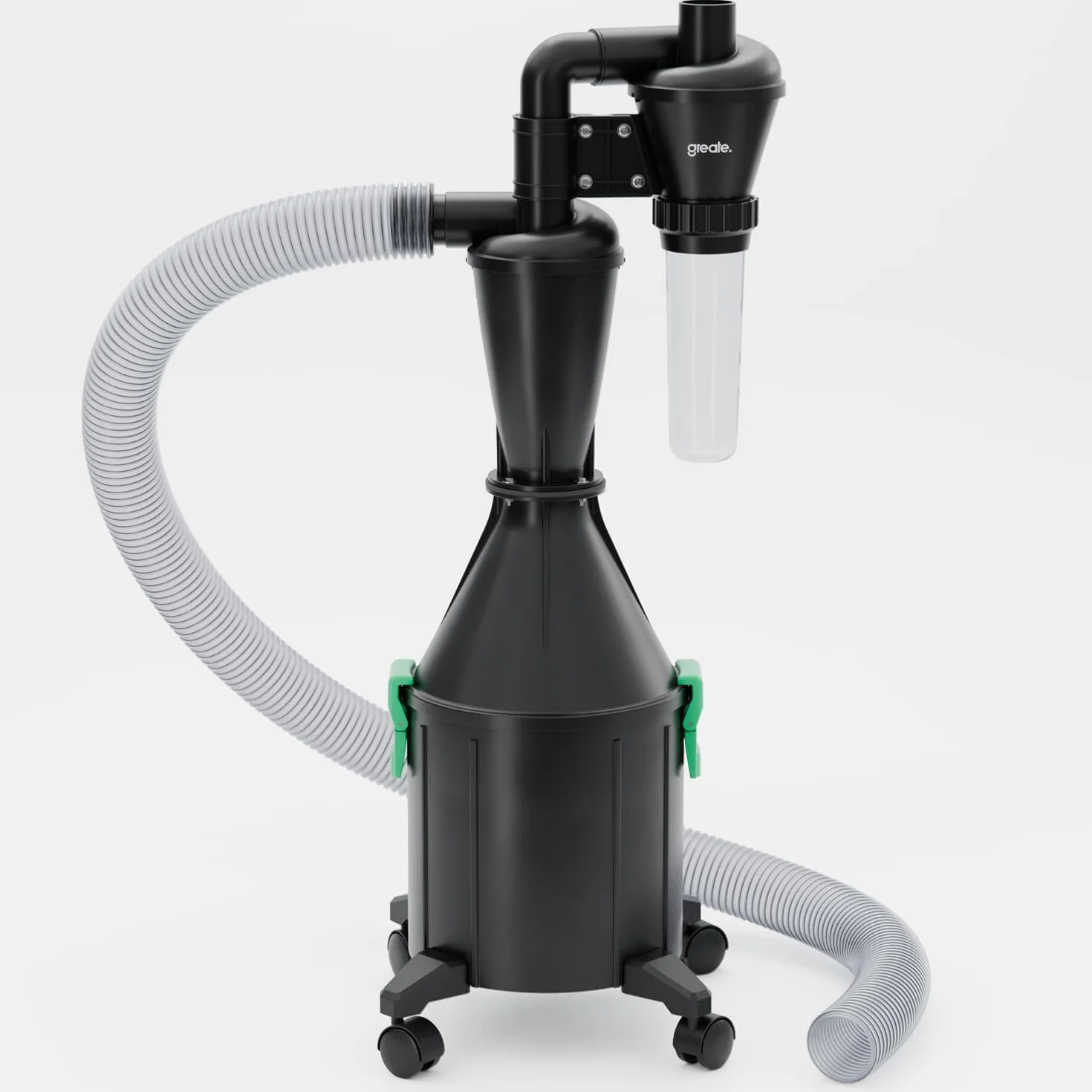 greate separatore ciclonico de 2 etapas con depósito de 17 L - ciclone separatore para Taller, móvil o Fija - ciclone separatore per Legno - Dust Commander - Aspiratore Ciclonico