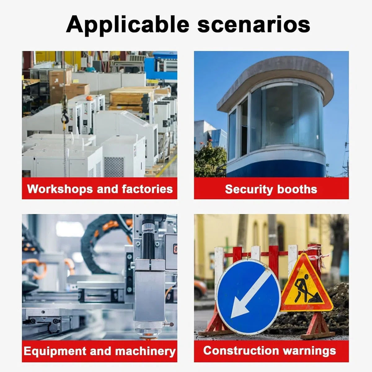 Alarma de emergencia inalámbrica industrial con sirena de 120 dB y luz estroboscópica, IP65 impermeable, control remoto para alertas de seguridad