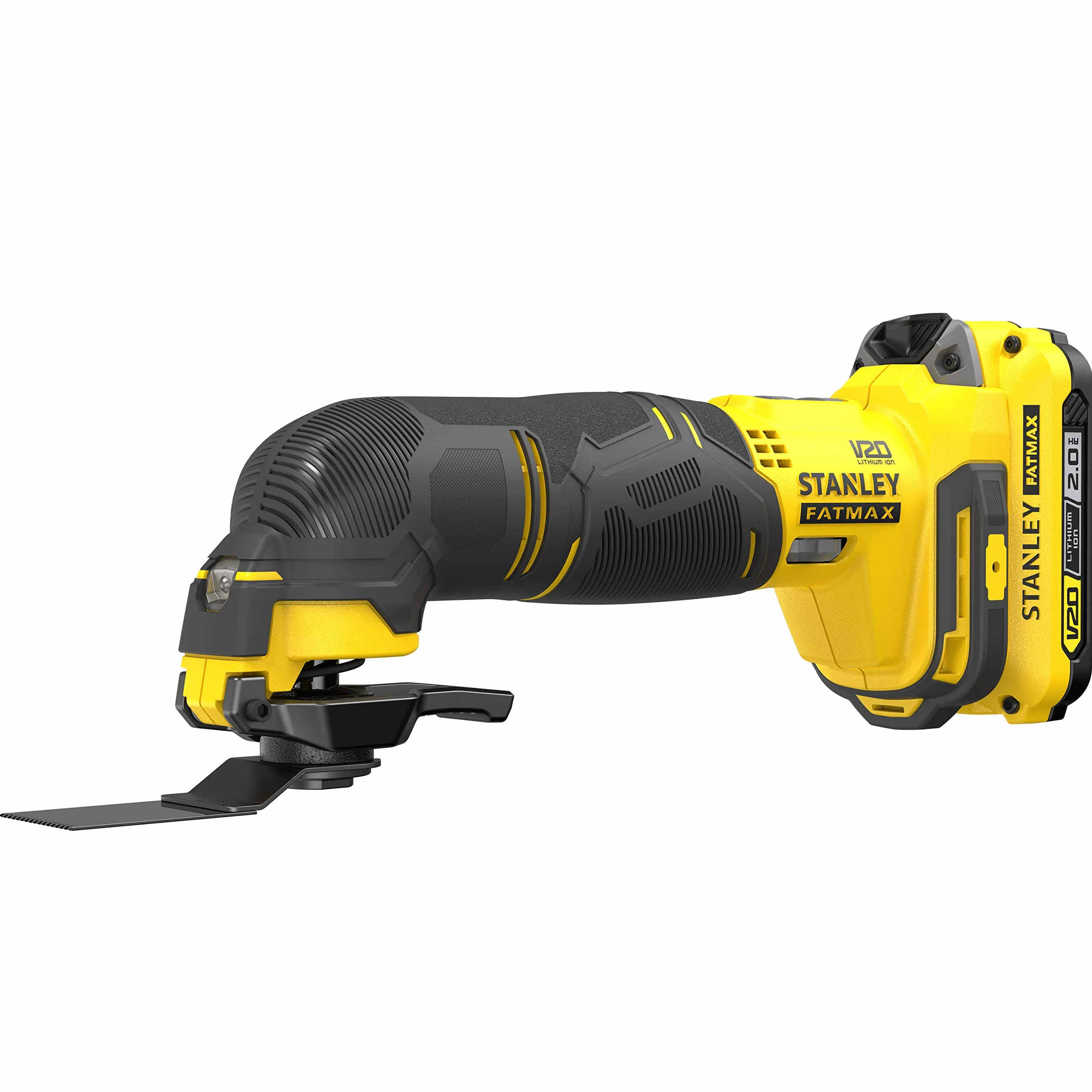 Stanley FATMAX SFMCE500D2K-QW - Herramienta Multifunción Rotativa Sin Cable, 8000-18000 oscil/min, Con 1 Maletín, 2 Baterías 2Ah, 1 Cargador Gama FATMAX V20 (18v)