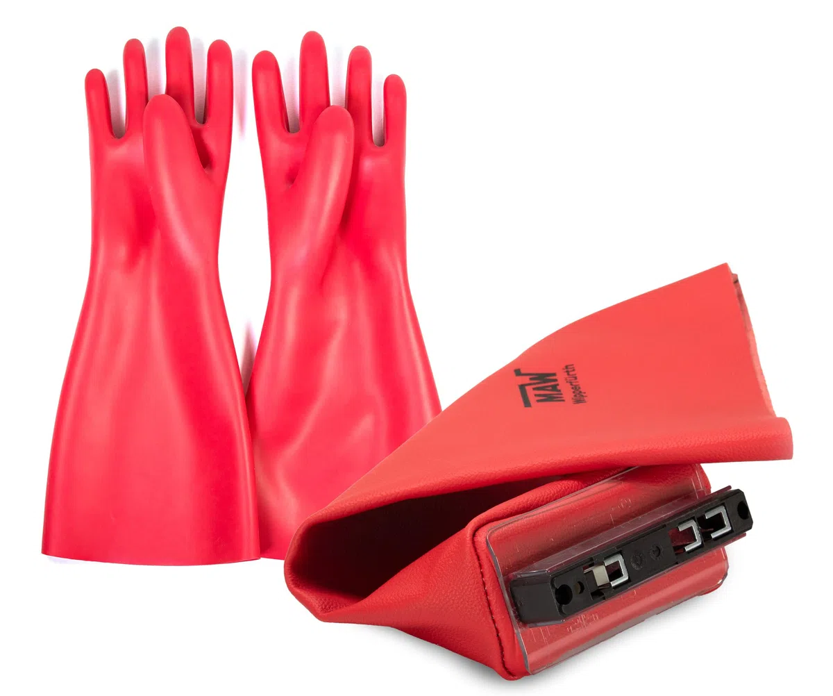 Bundle Electricistas VDE Guante Tamaño 10 con Nh Aufsteckgriff Piel Vuelta Siemens
