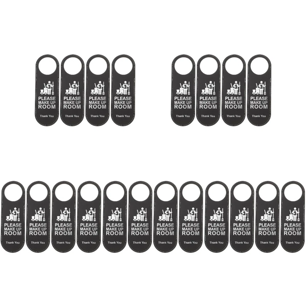 20 Piezas Letreros No Molestar De Doble Cara Para Puerta De Hotel Sala De Maquillaje Colgador De Puerta De Cuero 9.44X3.14X0.59In Para Uso En Hoteles CaféS Y Oficinas