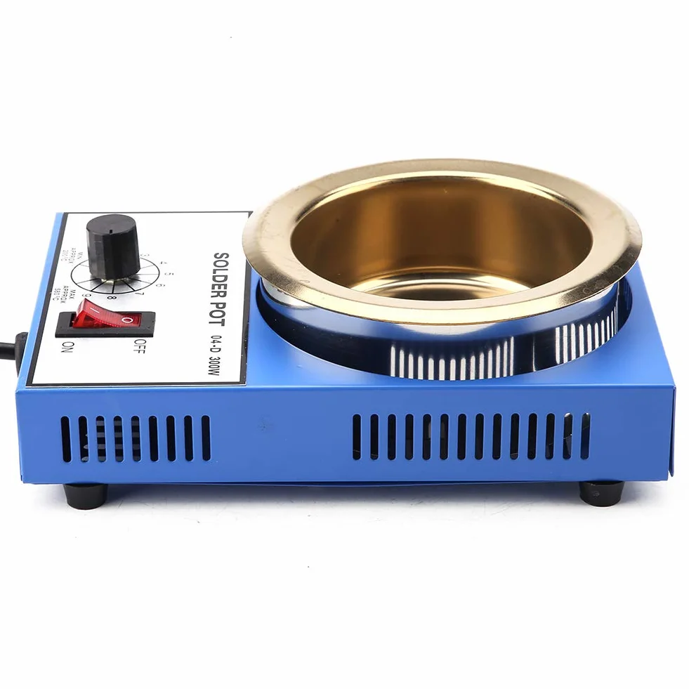 Crisol de Soldadura de 220 V, 100 Mm, Placa de Baño para Soldar, Horno de Estaño para Soldar, Crisol para Soldar, Baño para Desoldar para Soldadura y Baño de Soldadura (enchufe