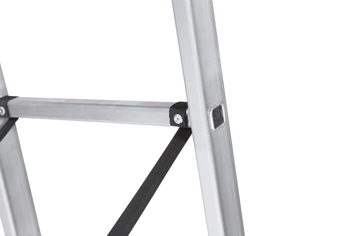 Escalera Profesional de Aluminio Triple Tijera Acceso con Tramo Extensible 3 x 11 Peldaños Serie Triple