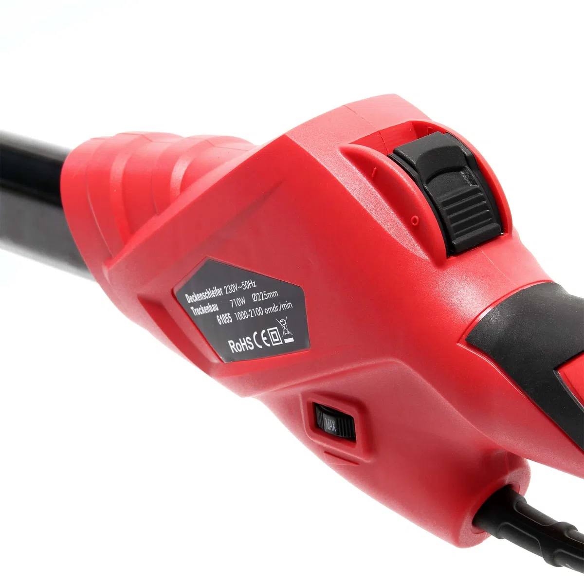 Lijadora cuello largo 710W 225mm Lijadora techos paredes Reformas Obra seco Pulidora Albañilería