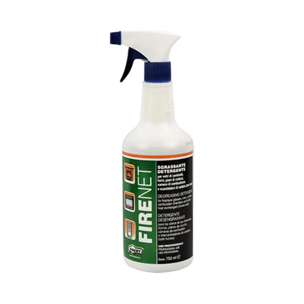 Desengrasante limpiador de cristales chimenea Firenet 750 ml